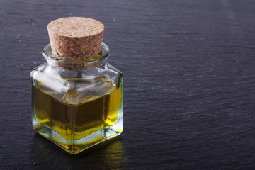 Little olive oil bottle