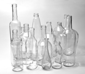 Botellas de vidrio