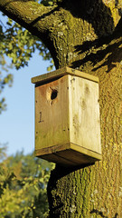 Wooden birdhouse