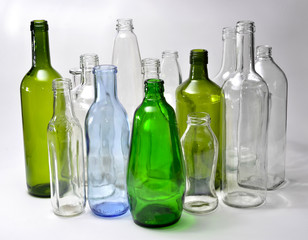Botellas de vidrio
