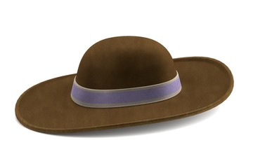 realistic 3d render of hat