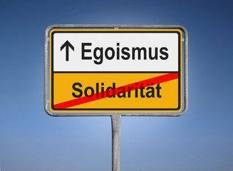 Solidarität / Egoismus