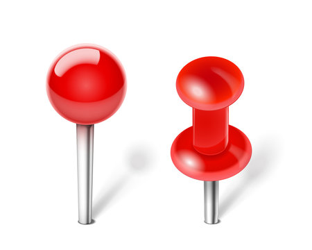 Red Push Pin