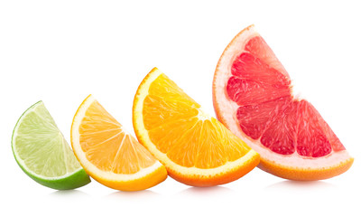 Fototapeta na wymiar colorful citrus slices