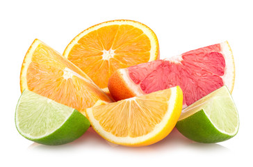 colorful citrus slices