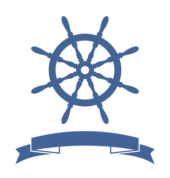 Ship Wheel Banner
