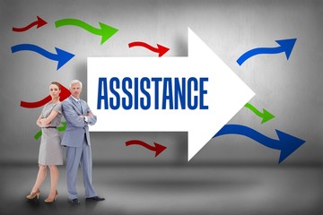 Assistance against arrows pointing