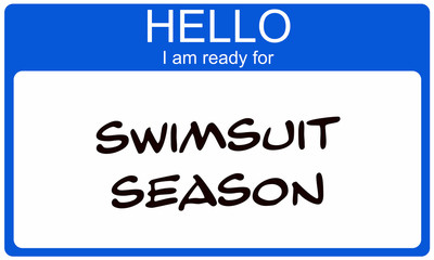 Swimsuit Season Nametag