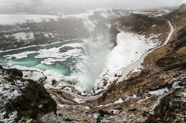 Iceland - Gullfoss Waterfalls
