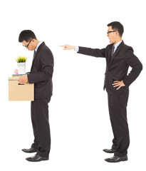 boss announce to fire  the corporate employee