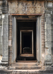 Puertas, Banteay Samré, Angkor, Camboya