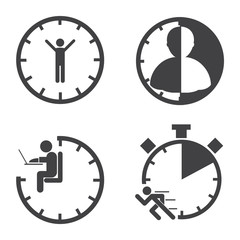 Business people Icons set.