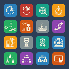 Business people Icons set.