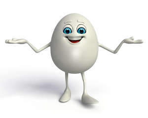 Happy Egg on the blank background