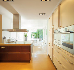 Modern house interior, expansive house architecture