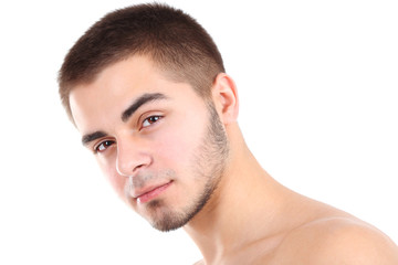 Obraz premium Handsome young man isolated on white