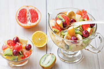 fresh juicy fruit salad
