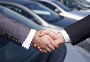 Car Salesperson Handshake