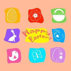 Easter icon set