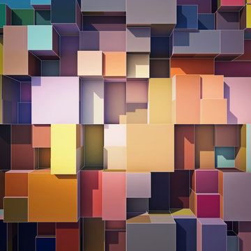 Cubes abstract background © Musicman80