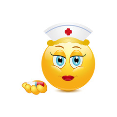 Smiley Vector Illustration - Nurse