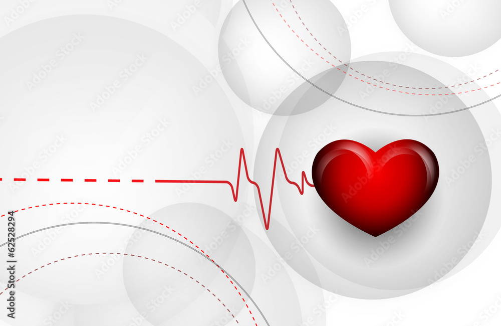 Poster vector background with pulse