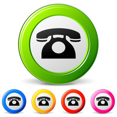 Vector phone sign icons