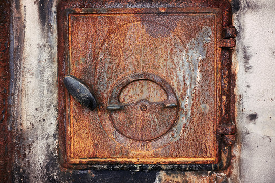 Old stove door