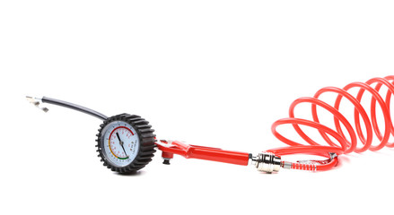 Manometer for car tyre pressure setting.