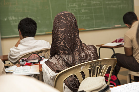 Schulzimmer in Beirut, Libanon
