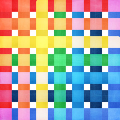 Checkered colorful background vector