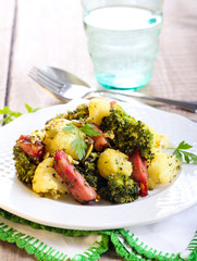 Broccoli and cauliflower fried