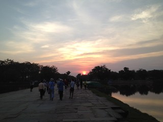 Sunset, Angkor wat