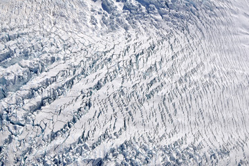 Naklejka premium Fox glacier, aerial photography - New Zealand