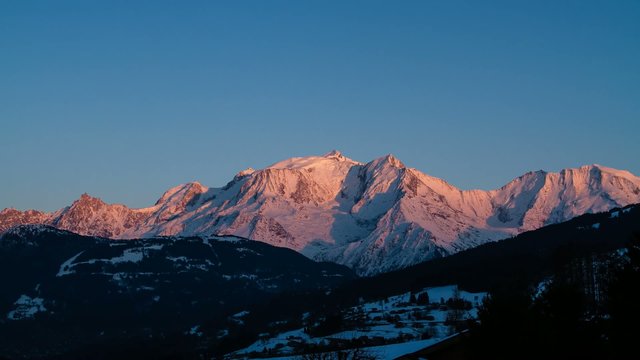 timelapse Mont Blanc