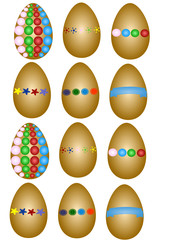 Ostern, Bunte Eier, Ei, Eier
