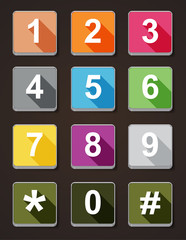 Icon number phone dial