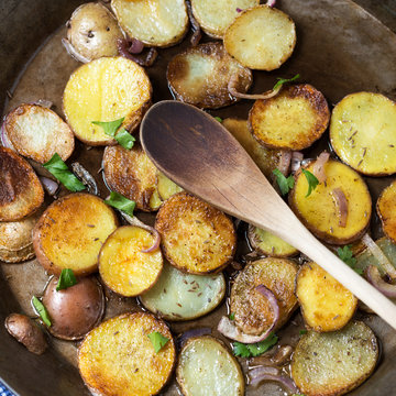 Bratkartoffeln zubereiten