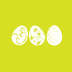 Colored Easter eggs, vector set