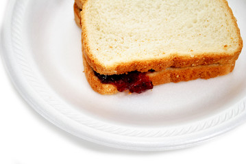 Jelly Dripping Out of a Sandwich