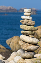 Pyramide de galets