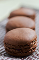 Chocolate macarons