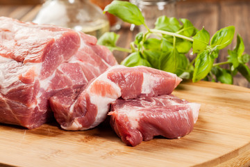Fresh raw pork