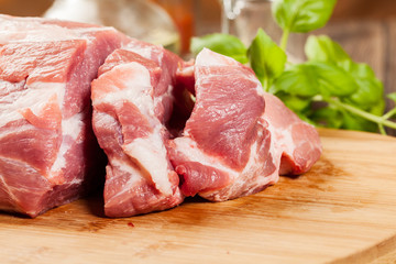 Fresh raw pork