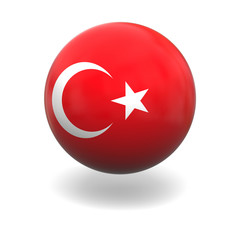 Obraz premium Turkish flag