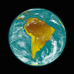 South America on Earth