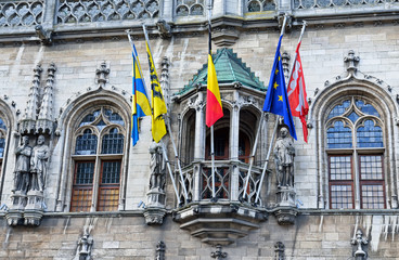 Medieval City Hall of Courtrai or Kortrijk