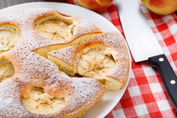Freshly baked apple pie