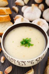 Garlic cream soup
