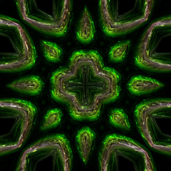 fantastic illustrated glass background object